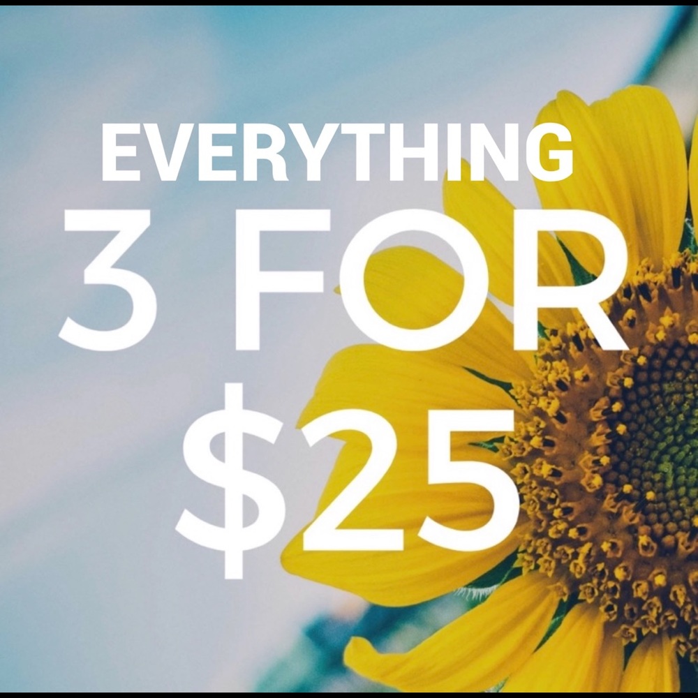 3 for $25!